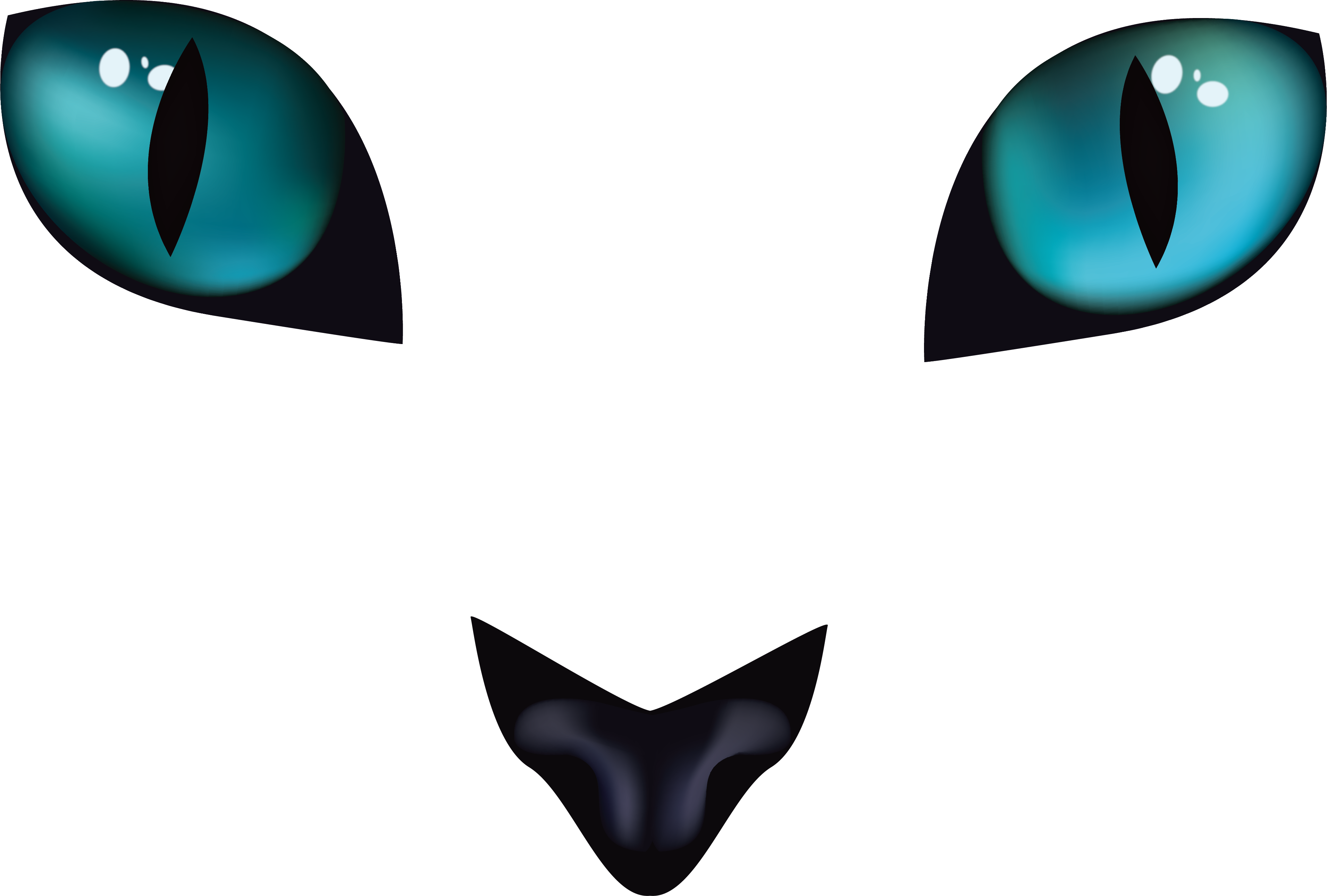 Cats Eye Horrible Black Cat Transprent Png - Ojos De Gato Dibujo Transparent PNG - 3823x2581 - Free Download on - Cat Transparent PNG Free Download
