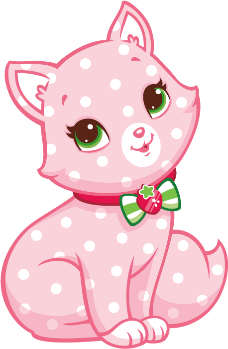 Cute Cat Strawberry Shortcake Clipart - Strawberry Shortcake Cat Name - Free Transparent PNG Clipart Images Download. - Cat Transparent PNG Free Download