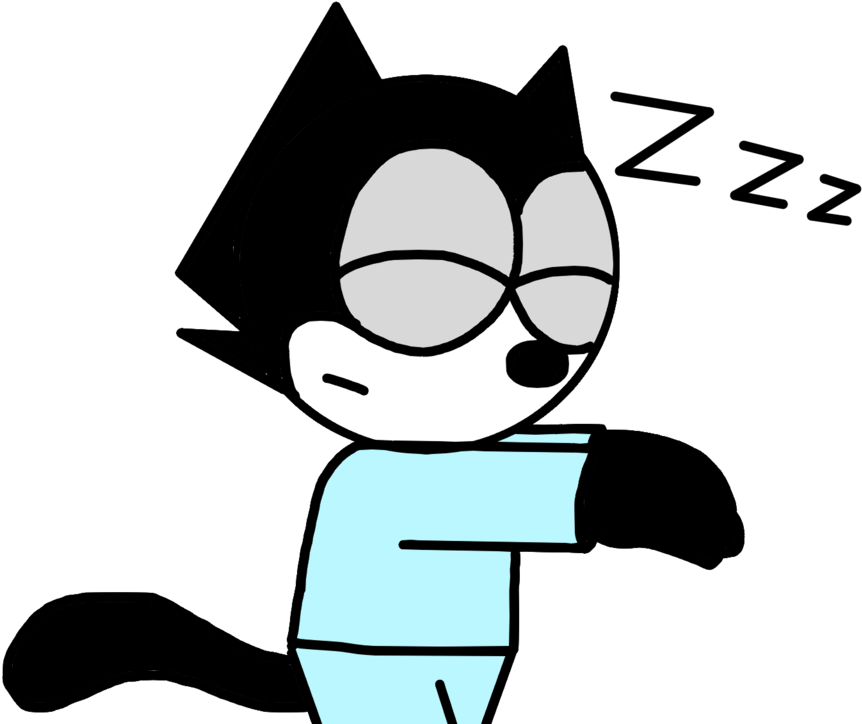 Sleepwalking Felix By Marcoslucky96 On Clipart Library - Felix The Cat Sleepwalking - Free Transparent PNG Clipart Images Download. - Cat Transparent PNG Free Download