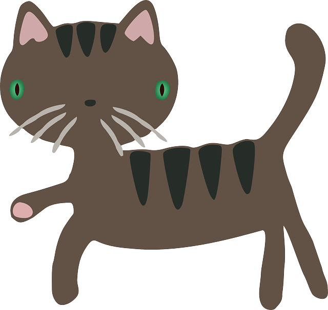 Cat, Cartoon, Funny, Brown, Stripes, Mammals, Pet - Stray Cat Clipart - Free Transparent PNG Clipart Images Download. - Cat Transparent PNG Free Download