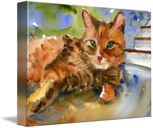 Banner Transparent Download Cat King Painting Animal - Watercolor Painting Transparent PNG - 650x545 - Free Download on - Cat Transparent PNG Free Download