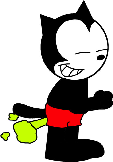 Homer The Cat Farting By Marcospower1996 - Felix The Cat Fart - Free Transparent PNG Clipart Images Download. - Cat Transparent PNG Free Download