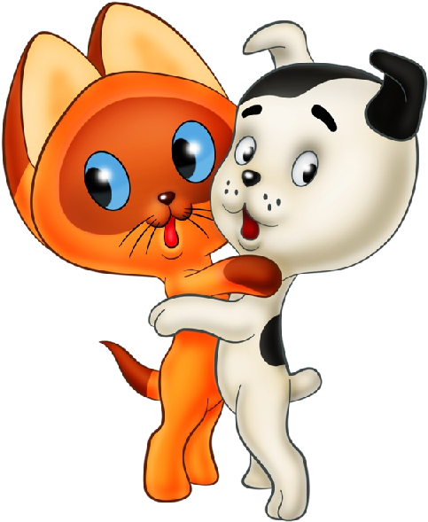Dog And Cat Cartoon Animal Images - Cartoon Cats And Dogs - Free Transparent PNG Clipart Images Download. - Cat Transparent PNG Free Download