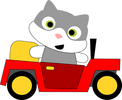Baby Decoration Car Cat Car Car Car Car Ca - Cat In The Car Clip Art - Free Transparent PNG Clipart Images Download. - Cat Transparent PNG Free Download