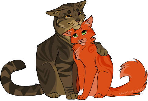 Wyveram 188 9 Brambleclaw And Squirrelflight By Spirit - Warrior Cats Squirrelflight And Brambleclaw - Free Transparent PNG Clipart Images Download. - Cat Transparent PNG Free Download