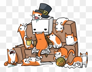Anime - Battleblock Theater Cat Hat - Free Transparent PNG Clipart Images Download. - Cat Transparent PNG Free Download