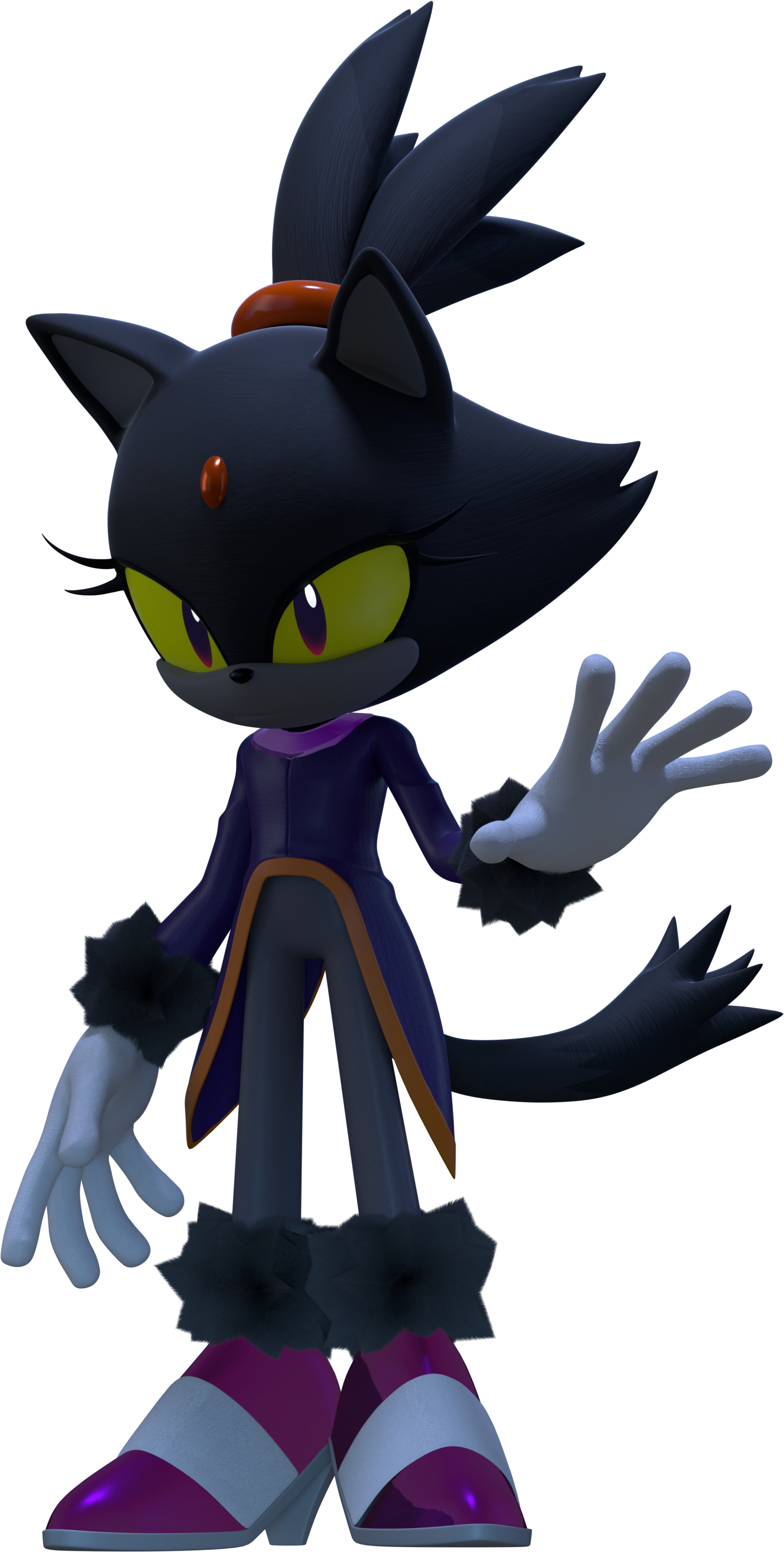 [halloween] Blaze The Black Cat By Hypersonic172 - The Black Cat - Free Transparent PNG Clipart Images Download. - Cat Transparent PNG Free Download