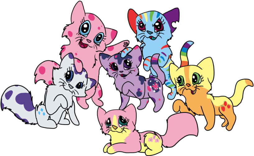 My Little Ponies As Cats By Allissajoanne4 - My Little Pony Cat - Free Transparent PNG Clipart Images Download. - Cat Transparent PNG Free Download