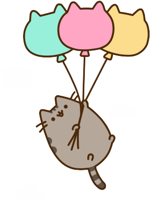 Pusheen Cat Gif Sleep Download - Pusheen The Cat Balloons - Free Transparent PNG Clipart Images Download. - Cat Transparent PNG Free Download