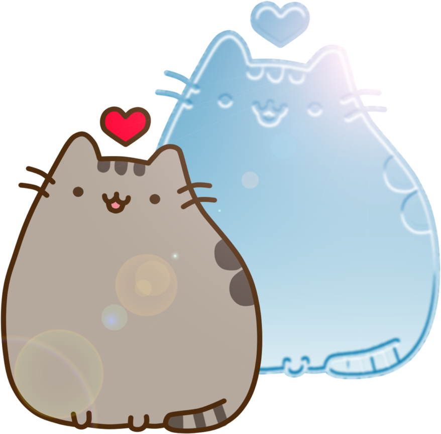 Pusheen Cat Inlove By Lali The Bunny - Cats Pusheen In Love - Free Transparent PNG Clipart Images Download. - Cat Transparent PNG Free Download