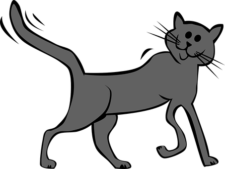 Cat, Housecat, Feline, Kitten - Cartoon Cat Birthday Card For Cat Card - Free Transparent PNG Clipart Images Download. - Cat Transparent PNG Free Download