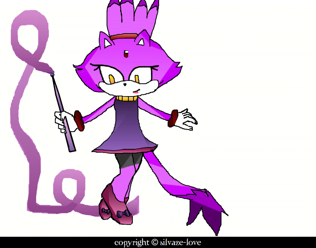 Blaze The Cat Ribbon London Olympic Game 2 By Silvaze - Blaze The Cat - Free Transparent PNG Clipart Images Download. - Cat Transparent PNG Free Download