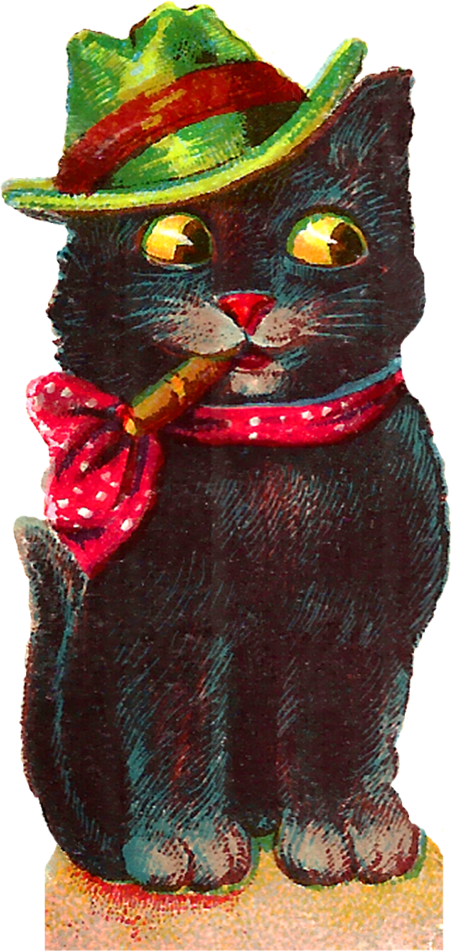 Vintage Halloween Black Cat Images Costumes Png Transparent PNG - 889x1600 - Free Download on - Cat Transparent PNG Free Download
