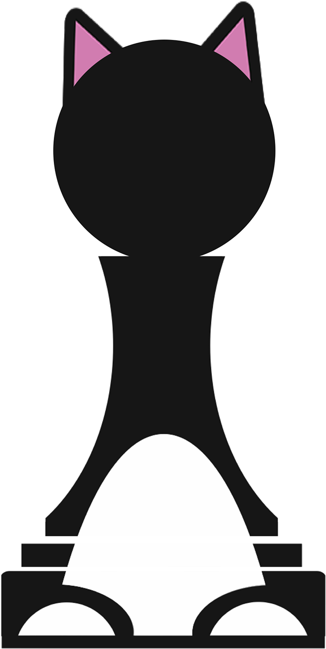 This Is The Black Pawn From My Ninjacat Chess Set - Domestic Short-haired Cat - Free Transparent PNG Clipart Images Download. - Cat Transparent PNG Free Download