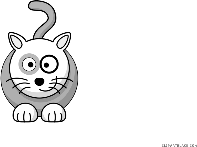 Cool Cat Animal Free Black White Clipart Images Clipartblack - Crazy Cat Lady In Training Magnet - Free Transparent PNG Clipart Images Download. - Cat Transparent PNG Free Download