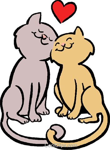 Cats In Love Clipart 2 By Kathryn - Cats In Love Clipart - Free Transparent PNG Clipart Images Download. - Cat Transparent PNG Free Download