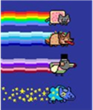 Nyan Cat Pixel Art Drawing Tacos Png Download 8200 - Taco Dog Nyan Cat - Free Transparent PNG Clipart Images Download. - Cat Transparent PNG Free Download