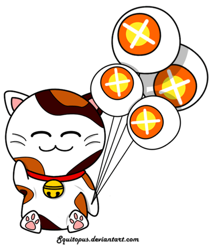 Neko The Lucky Cat By Squitopus - Waving Lucky Cat Gif - Free Transparent PNG Clipart Images Download. - Cat Transparent PNG Free Download