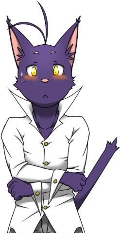 Cat Purple Mammal Violet Vertebrate Fictional Character - Morenatsu Cat - Free Transparent PNG Clipart Images Download. - Cat Transparent PNG Free Download