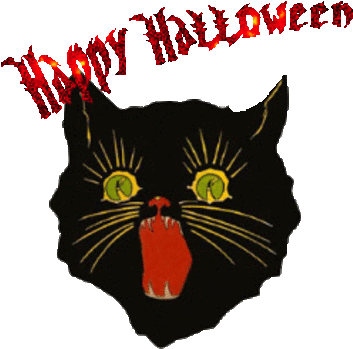 Gifs D'halloween Série - Art Print: Black Cat, 61x41cm. - Free Transparent PNG Clipart Images Download. - Cat Transparent PNG Free Download