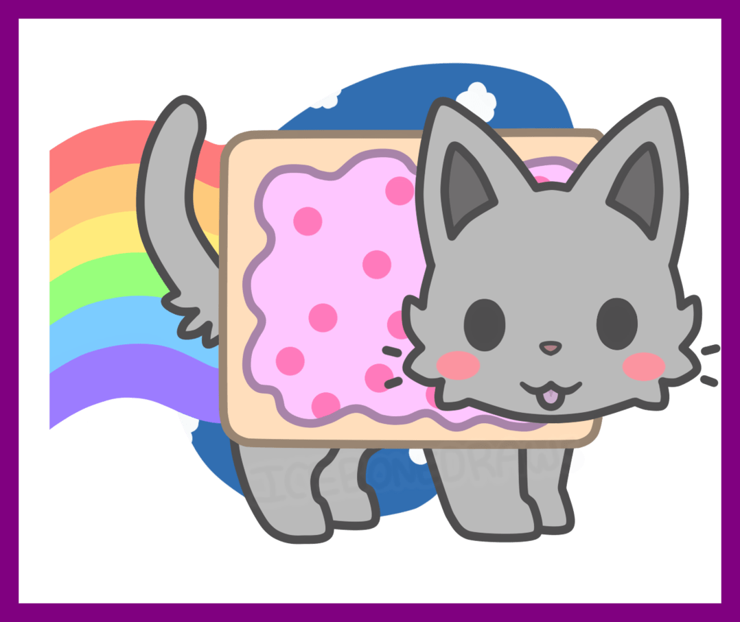 Cute Cat Cartoon Cute Cartoon Nyan Cat Marvelous Kawaii - Nyan Cat Kawaii - Free Transparent PNG Clipart Images Download. - Cat Transparent PNG Free Download