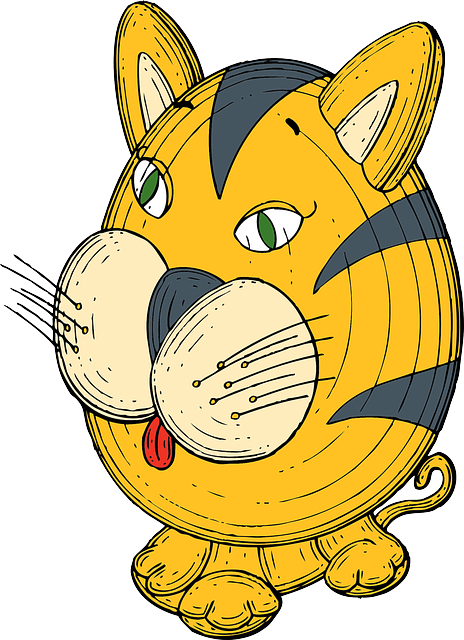 Animal Animals, Cat, Mammals, Automatic, Figurine, - Custom Cartoon Cat Shower Curtain - Free Transparent PNG Clipart Images Download. - Cat Transparent PNG Free Download