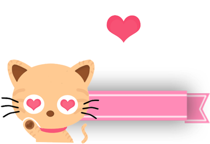 Gato Love By Frochi-editions - Cute Cat Heart Clipart Png - Free Transparent PNG Clipart Images Download. - Cat Transparent PNG Free Download