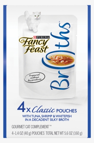 Purina Fancy Feast Broths Classic With Tuna Shrimp - Fancy Feast Cat Food Broths Transparent PNG - 3000x3000 - Free Download on - Cat Transparent PNG Free Download