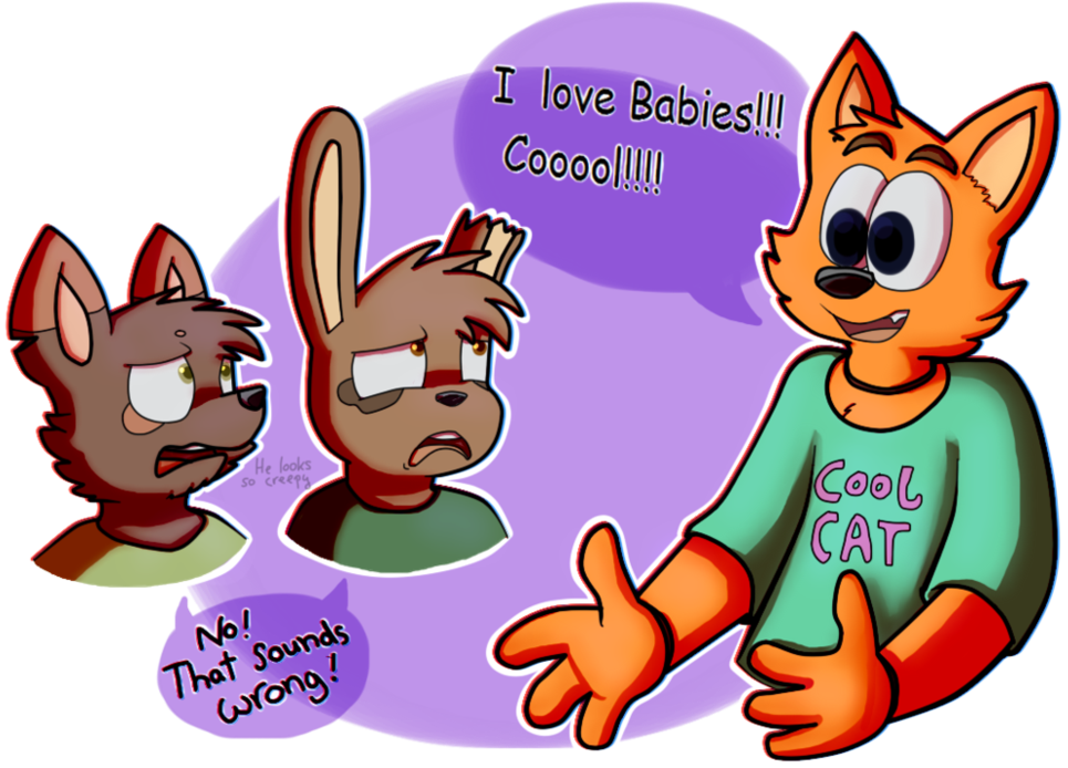 Cool Cat Loves Babies By Shinyraupy - Cool Cat I Love Babies - Free Transparent PNG Clipart Images Download. - Cat Transparent PNG Free Download