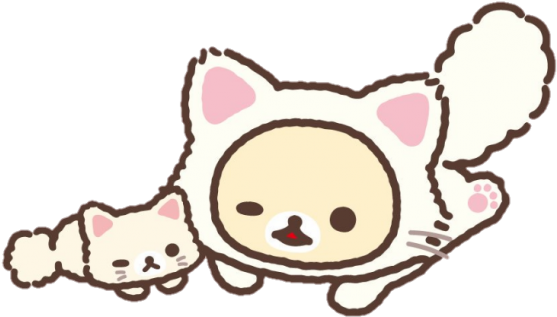 Rilakkuma Cute Kawaii Blog Everything Kawaii Cute - Korilakkuma And Cute Cats - Free Transparent PNG Clipart Images Download. - Cat Transparent PNG Free Download