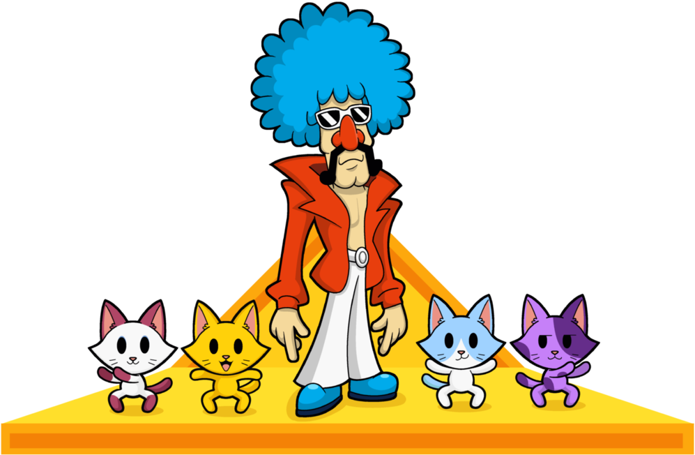 Warioweek 05 Jimmy T Legendary Cat Dancers By The Driz - Warioware Jimmy T Cat - Free Transparent PNG Clipart Images Download. - Cat Transparent PNG Free Download