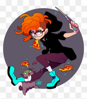 Pizza Witchsona By Tabby Like A Cat - Cat - Free Transparent PNG Clipart Images Download. - Cat Transparent PNG Free Download