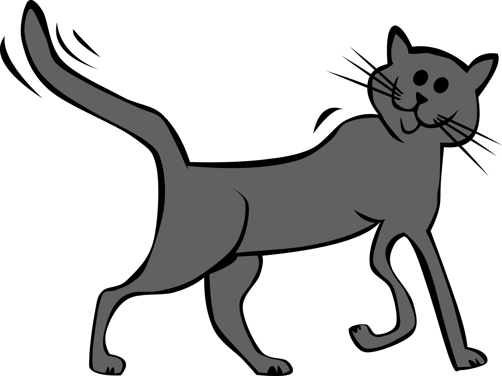 Images For Feed The Cat Clip Art - Cartoon Cat Birthday Card For Cat Card - Free Transparent PNG Clipart Images Download. - Cat Transparent PNG Free Download