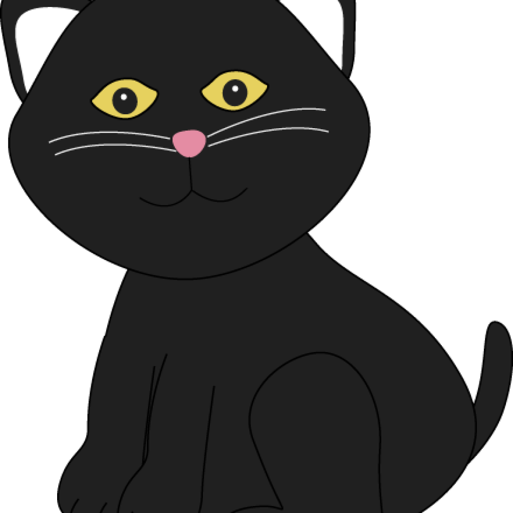 Black Clipart Cute Halloween Black Cat Clip Art Cute - Cute Black Cat Clip Art - Free Transparent PNG Clipart Images Download. - Cat Transparent PNG Free Download