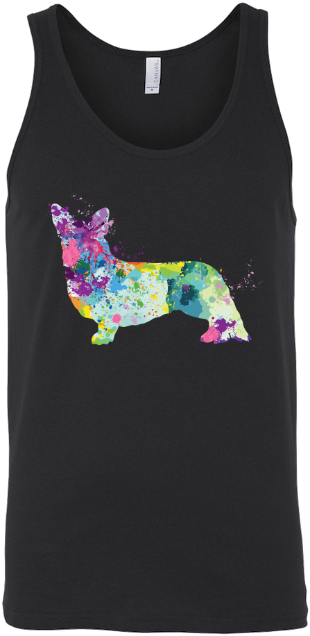 Welsh Corgi Cardigan In Watercolor Women's O-neck - Day Of The Dead Cat Shirts Transparent PNG - 1000x1000 - Free Download on - Cat Transparent PNG Free Download