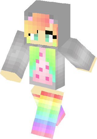 Nyan Cat Girl Edited Skin - Nyan Cat Girl Minecraft Skin Transparent PNG - 317x453 - Free Download on - Cat Transparent PNG Free Download