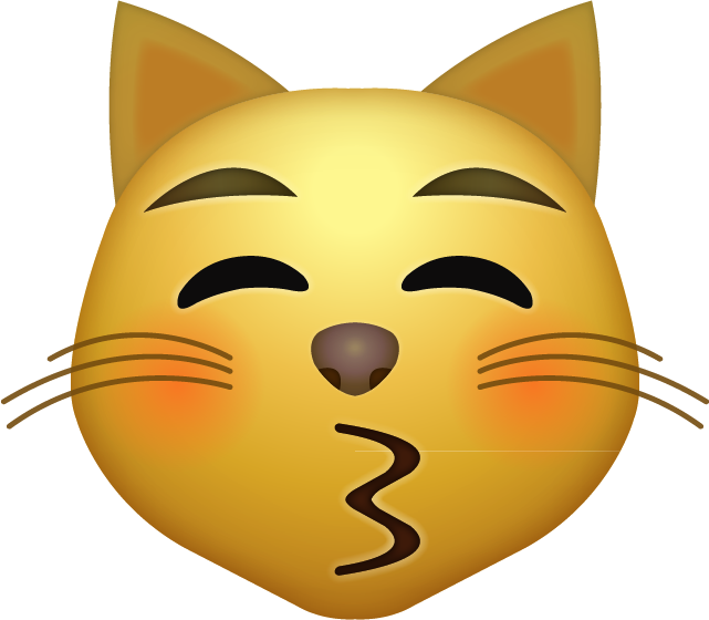 Kisses Clipart Emoji - Cat Emoji Png Transparent PNG - 641x560 - Free Download on - Cat Transparent PNG Free Download