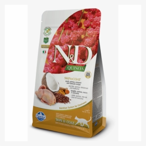 Farmina Grain Free Lid Quinoa Skin & Coat Quail Cat - Farmina Grain Free Lid Quinoa Skin And Coat Quail Dry Transparent PNG - 600x600 - Free Download on - Cat Transparent PNG Free Download
