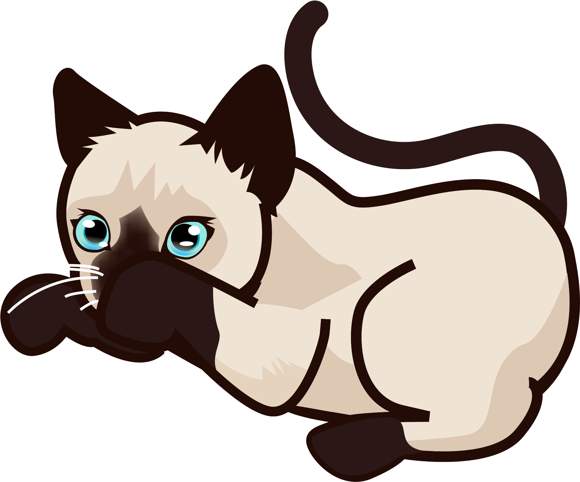 Best Cat Ever Images - Siamase Cat Cartoon Png - Free Transparent PNG Clipart Images Download. - Cat Transparent PNG Free Download