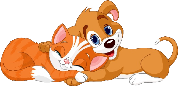 Dog And Cat Cartoon Animal Images - Cartoon Dog And Cat - Free Transparent PNG Clipart Images Download. - Cat Transparent PNG Free Download