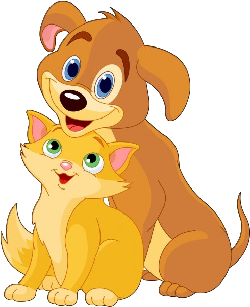 Dog And Cat Cartoon Animal Images - Dog And A Cat Cartoon - Free Transparent PNG Clipart Images Download. - Cat Transparent PNG Free Download