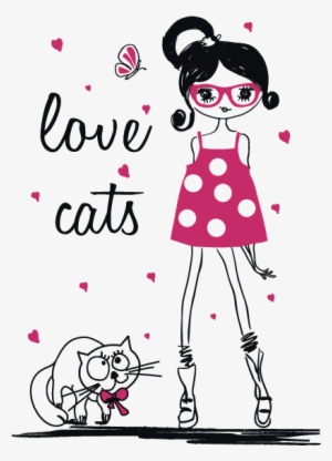 Vinilos Silueta Mujer Love Cats - Caroline Gardner Happy Birthday Lovely Card Transparent PNG - 650x650 - Free Download on - Cat Transparent PNG Free Download