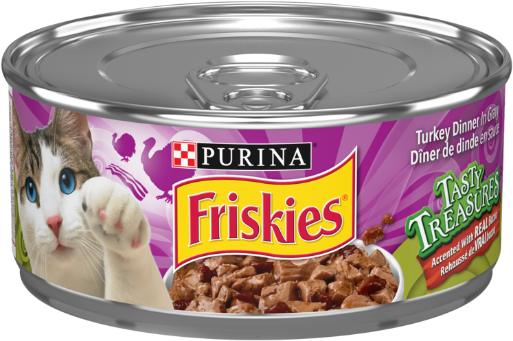 Purina® Friskies® Tasty Treasures™ Turkey Dinner In - Purina Friskies Tasty Treasures Turkey Dinner In Gravy Transparent PNG - 750x750 - Free Download on - Cat Transparent PNG Free Download