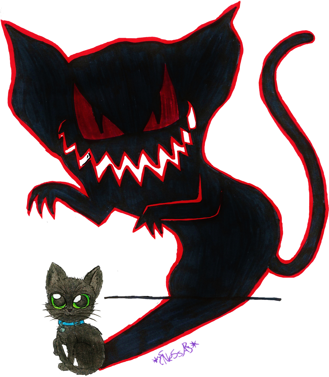 Clipart Demon Cat The Great Lord Lucifer - Demon Cat Clipart - Free Transparent PNG Clipart Images Download. - Cat Transparent PNG Free Download
