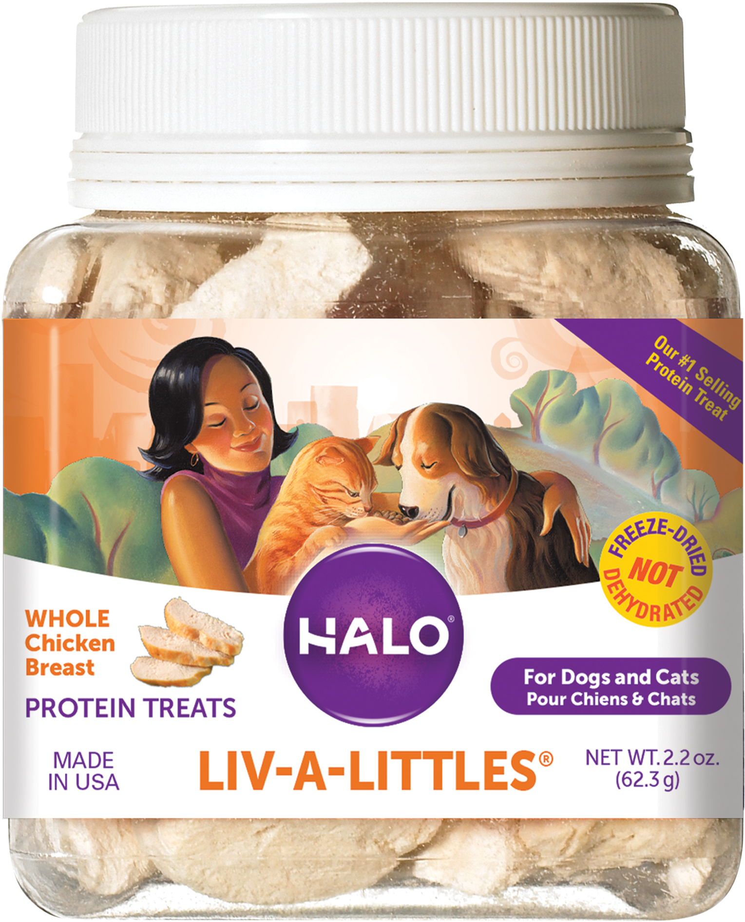 Liv A Littles<span Class='reg'>®</ - Halo Liv A Littles Chicken Breast Cat Transparent PNG - 2000x2000 - Free Download on - Cat Transparent PNG Free Download