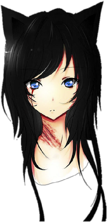 Girl Sticker - Anime Girl With Cat Ear Transparent PNG - 424x884 - Free Download on - Cat Transparent PNG Free Download