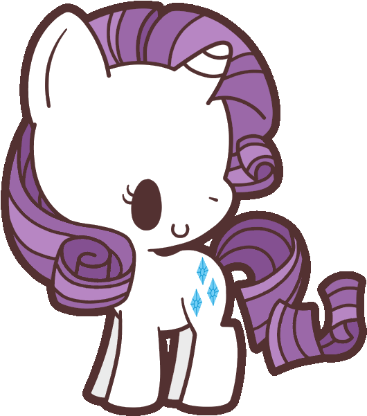 Rarity Rainbow Dash Fluttershy Pony Sweetie Belle Purple - My Little Pony Chibi Rarity Transparent PNG - 600x647 - Free Download on - Cat Transparent PNG Free Download