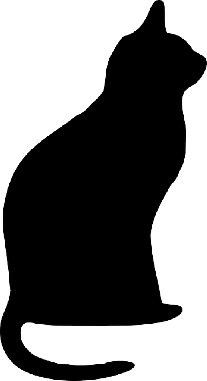 Cat, Halloween, Black, Silhouette, Spooky, Animal, - Cat Silhouette Clip Art - Free Transparent PNG Clipart Images Download. - Cat Transparent PNG Free Download