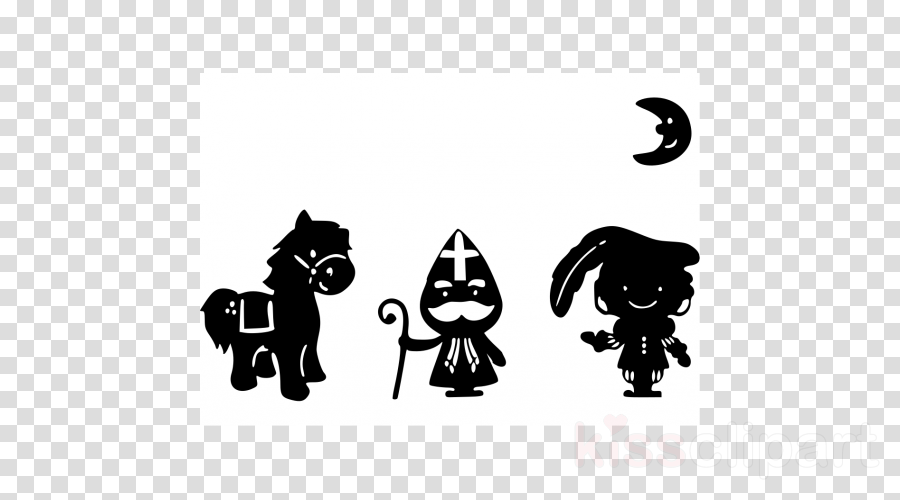 Download Sinterklaas Zwart Wit Clipart Santa Claus - Spa Clip Art Black And White Transparent PNG - 900x500 - Free Download on - Cat Transparent PNG Free Download
