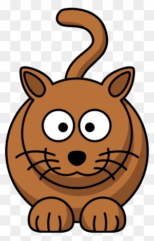 Brown Cat Clipart - Custom Cartoon Cat Shower Curtain - Free Transparent PNG Clipart Images Download. - Cat Transparent PNG Free Download
